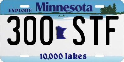 MN license plate 300STF