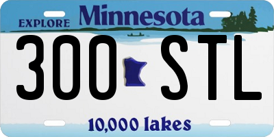 MN license plate 300STL