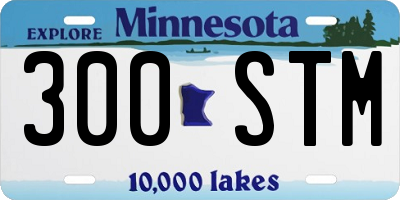 MN license plate 300STM