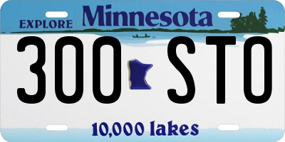 MN license plate 300STO
