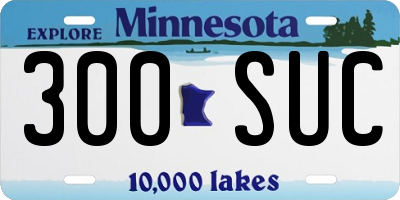MN license plate 300SUC