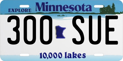 MN license plate 300SUE