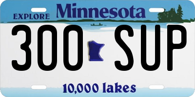 MN license plate 300SUP