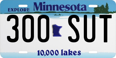 MN license plate 300SUT