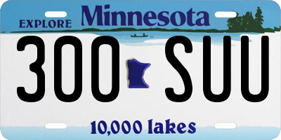MN license plate 300SUU