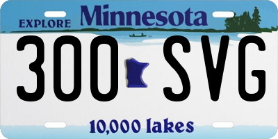 MN license plate 300SVG