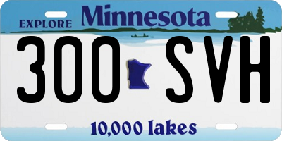 MN license plate 300SVH