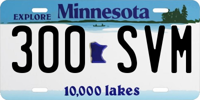 MN license plate 300SVM