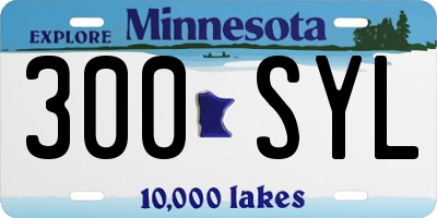 MN license plate 300SYL
