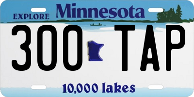 MN license plate 300TAP