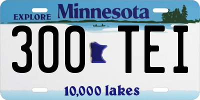 MN license plate 300TEI