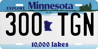 MN license plate 300TGN
