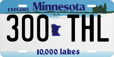 MN license plate 300THL