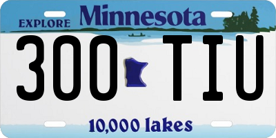 MN license plate 300TIU