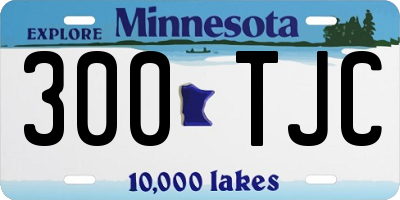 MN license plate 300TJC