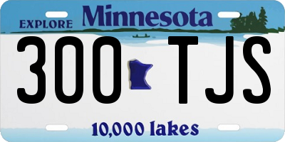 MN license plate 300TJS