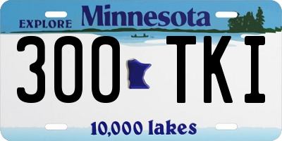 MN license plate 300TKI