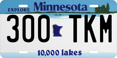 MN license plate 300TKM