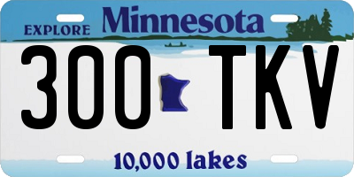 MN license plate 300TKV
