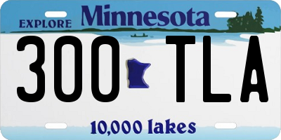 MN license plate 300TLA