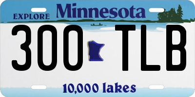 MN license plate 300TLB