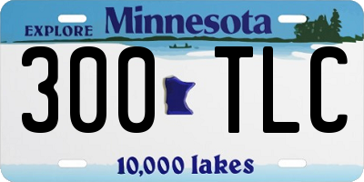 MN license plate 300TLC