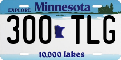 MN license plate 300TLG