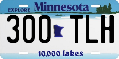 MN license plate 300TLH