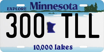 MN license plate 300TLL