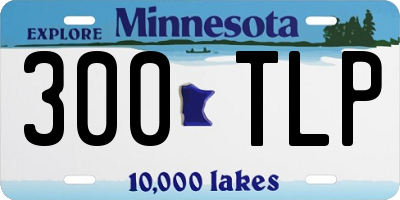 MN license plate 300TLP