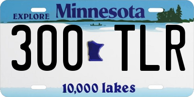 MN license plate 300TLR