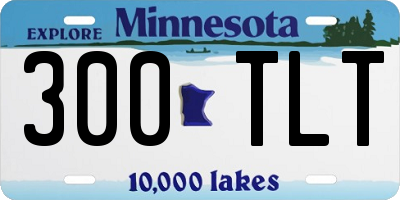 MN license plate 300TLT