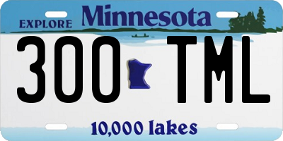 MN license plate 300TML