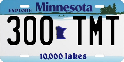 MN license plate 300TMT