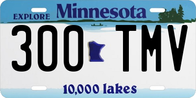 MN license plate 300TMV