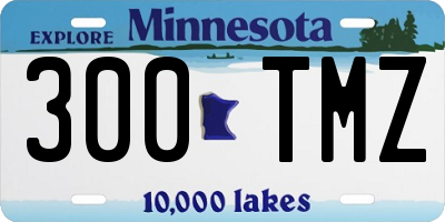 MN license plate 300TMZ