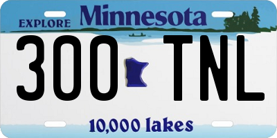 MN license plate 300TNL