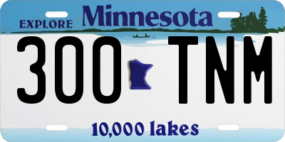 MN license plate 300TNM