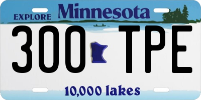 MN license plate 300TPE