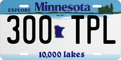 MN license plate 300TPL