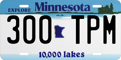 MN license plate 300TPM