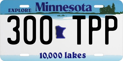MN license plate 300TPP