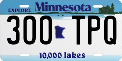 MN license plate 300TPQ