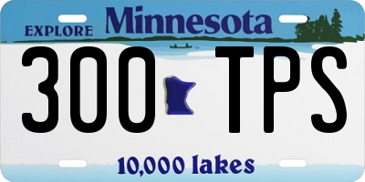 MN license plate 300TPS