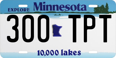 MN license plate 300TPT