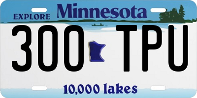 MN license plate 300TPU