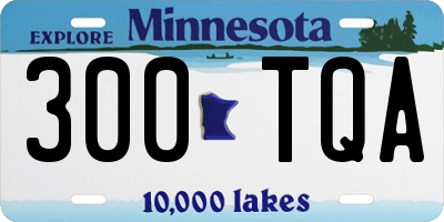 MN license plate 300TQA