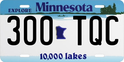 MN license plate 300TQC
