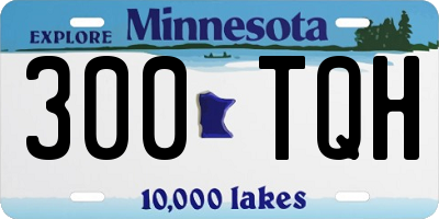 MN license plate 300TQH