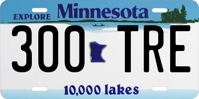 MN license plate 300TRE